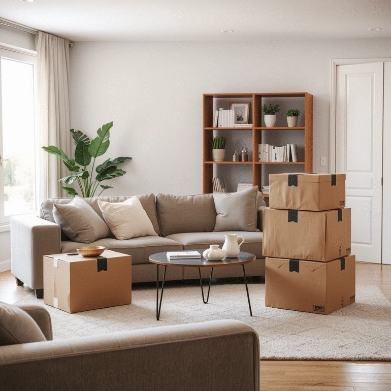 how to declutter your home before packing