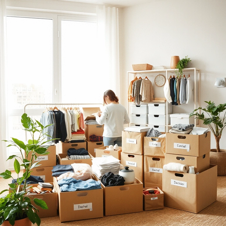 how to declutter before an eco-friendly move