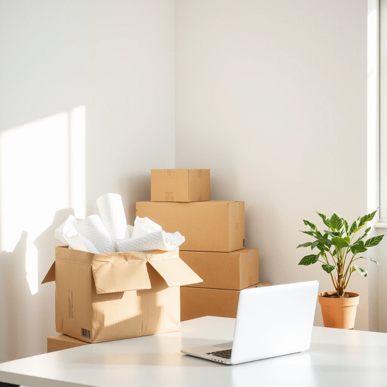 strategies for efficient packing when moving office