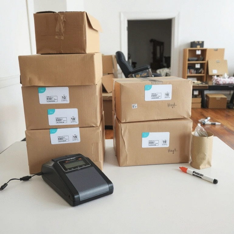 tips for labeling boxes during a move